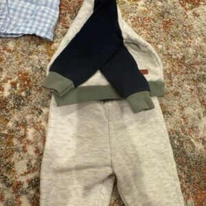 7 For All Mankind Blue and Green Knit Detail